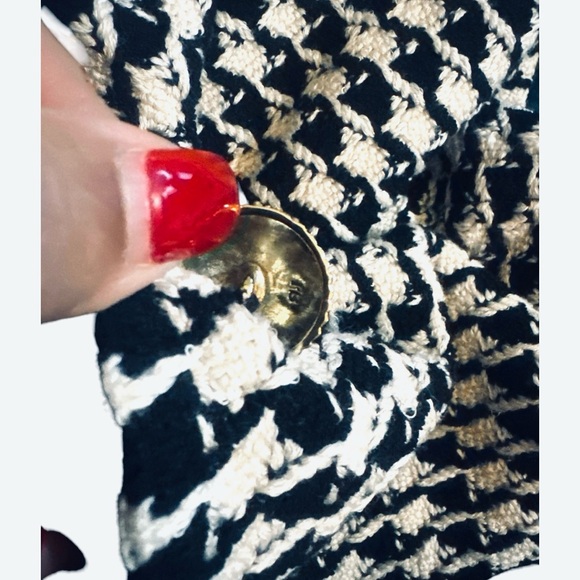 ST. John Kints Houndstooth Tweed Jacket Blazer - Picture 8 of 12